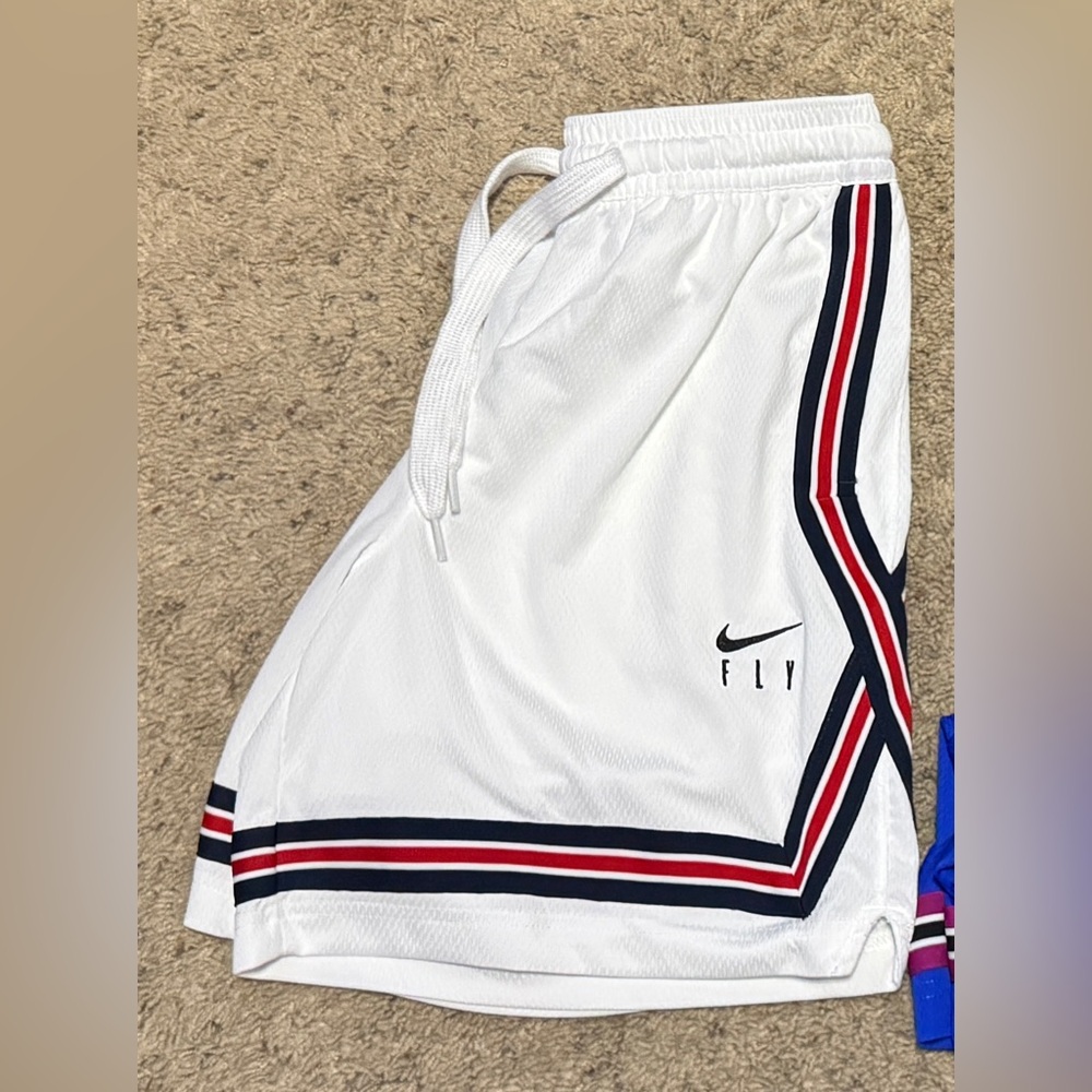 Women’s white Nike Fly Shorts. Never worn. Size XS. Paid $60